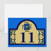 Carte Postale Numéros de rue Texte de modification  (Devant / Derrière)