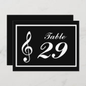 Carte Postale Numéros de tableau de notes musicales (noir / blan (Devant / Derrière)