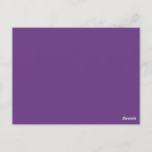 Carte Postale Numéros de tableau des côtés Damas (violet/blanc) (Dos)