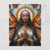 Carte Postale Nun papillon (Devant)