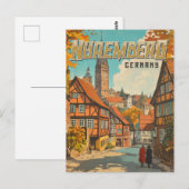 Carte Postale Nuremberg Allemagne - Bavarois classique (Devant / Derrière)