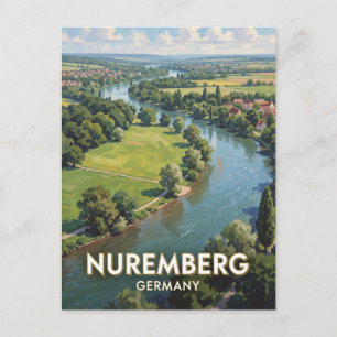 Carte Postale Nuremberg Allemagne Nature franconienne 🌿