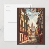 Carte Postale Nuremberg Allemagne Voyage Art Vintage (Devant / Derrière)
