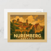Carte Postale Nuremberg Germany City Art (Devant / Derrière)