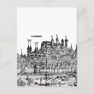 Carte Postale Nuremberg ville médiévale d'Allemagne