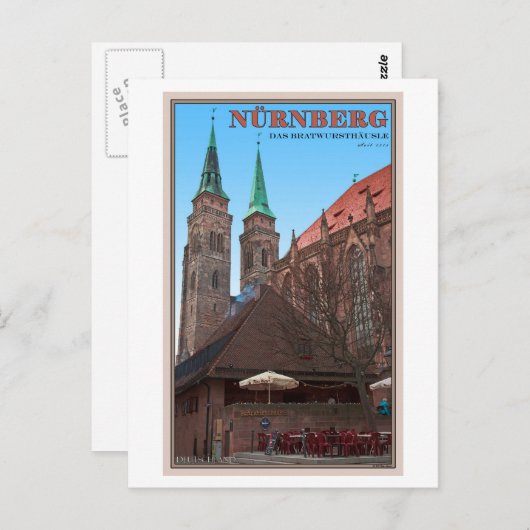Carte Postale Nürnberg - Bratwursthäusle (Devant / Derrière)