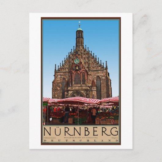 Carte Postale Nürnberg - Frauenkirche (Devant)