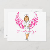 Carte Postale Nurse Angel Wings Thunder_Cove (Devant / Derrière)
