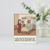Carte Postale Nurse Talking To Patient With Rat Head Get Well (Debout devant)
