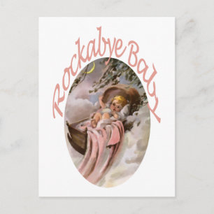 Carte Postale Nursery Rhymes Rockabye   Aquarelle bébé