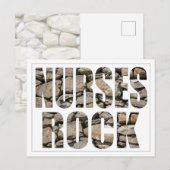 CARTE POSTALE NURSES ROCK POSTCARD (Devant / Derrière)