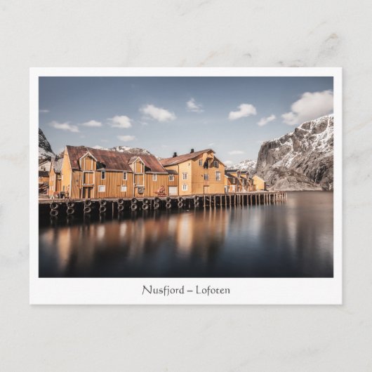Carte Postale Nusfjord Lofoten Norvège (Devant)