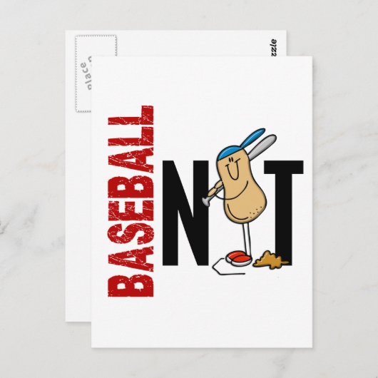 Carte Postale Nut de baseball 1 (Devant / Derrière)