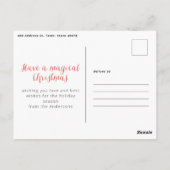 Carte Postale Nutcracker aquarelle botanique joli Noël (Dos)