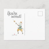 Carte Postale Nutcracker Christmas Postcard Invitation (Dos)