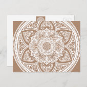 Carte Postale Nutmeg Mandala (Devant / Derrière)