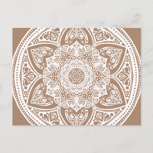 Carte Postale Nutmeg Mandala (Devant)