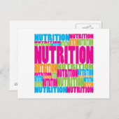 Carte Postale Nutrition colorée (Devant / Derrière)