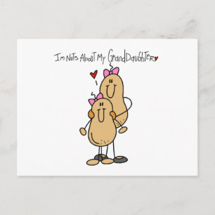 Carte Postale Nuts À propos de ma petite-fille T-shirts et cadea