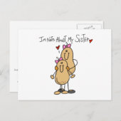 Carte Postale Nuts À propos de mes Soeurs T-shirts et cadeaux (Devant / Derrière)