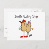 Carte Postale Nuts À propos de mes T-shirts et cadeaux (Devant / Derrière)