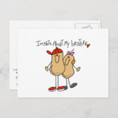 Carte Postale Nuts À propos de mes T-shirts et cadeaux Frères (Devant / Derrière)