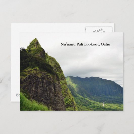 Carte Postale Nu'uanu Pali (Devant / Derrière)