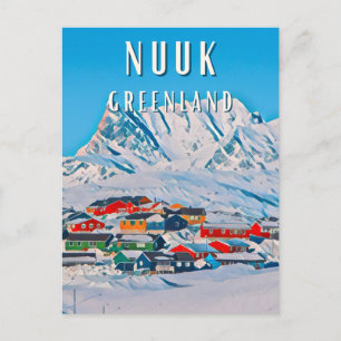 Carte Postale Nuuk, la ville polaire aux paysages époustouflants