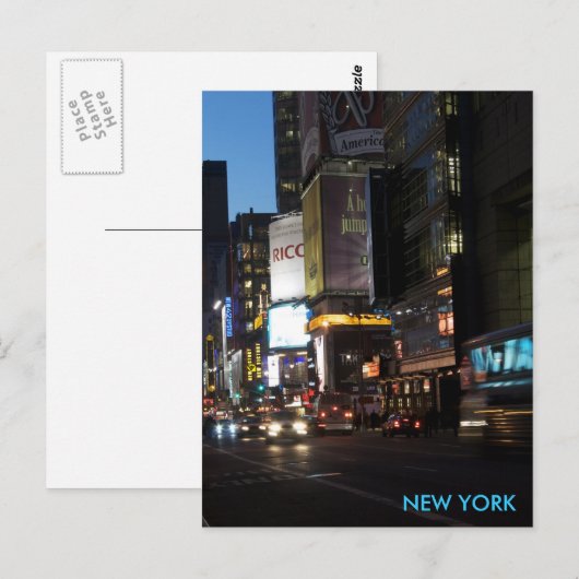 CARTE POSTALE NY (Devant / Derrière)