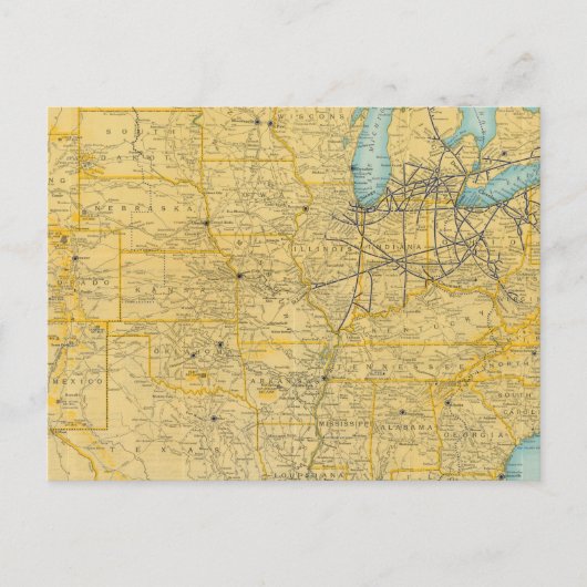 Carte Postale NY Lignes centrales (Devant)