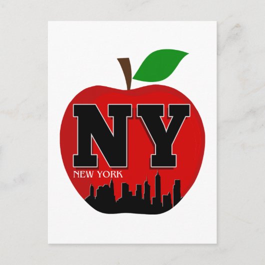 CARTE POSTALE NY NEW YORK LA GRANDE POMME (Devant)