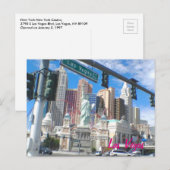 Carte postale NY NY Las Vegas Blvd (Devant / Derrière)