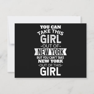 Carte Postale NY Tu Peux Sortir Cette Fille Du Souvenir De New Y
