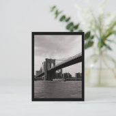 Carte Postale NYC Brooklyn Bridge B&W (Debout devant)