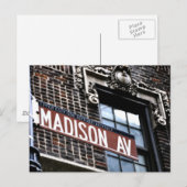 Carte Postale NYC Madison Ave (Devant / Derrière)