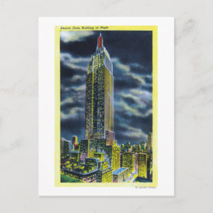 Carte Postale NYC, New YorkEmpire State Building à la nuit