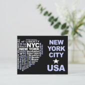 Carte postale NYC - personnalisable (Debout devant)