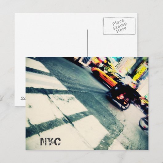 Carte postale NYC Rush (Devant / Derrière)