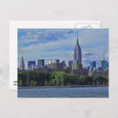 Carte Postale NYC Skyline depuis East River 002 (Devant / Derrière)