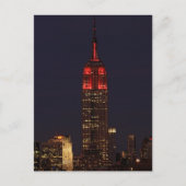 Carte Postale NYC Skyline ESB tout en rouge (Devant)