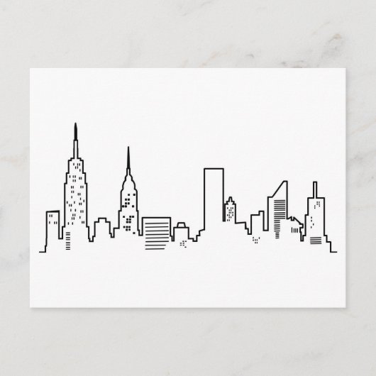 Carte Postale NYC Skyline Postcard (Devant)