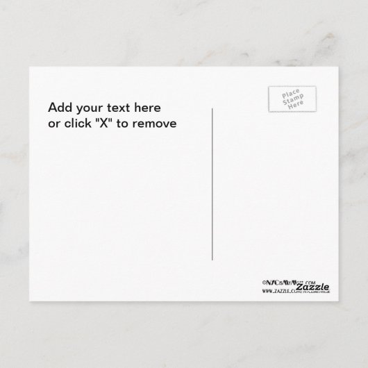 Carte Postale NYC Skyline : WTC 9/11 Hommage À La Lumière 2013 # (Dos)