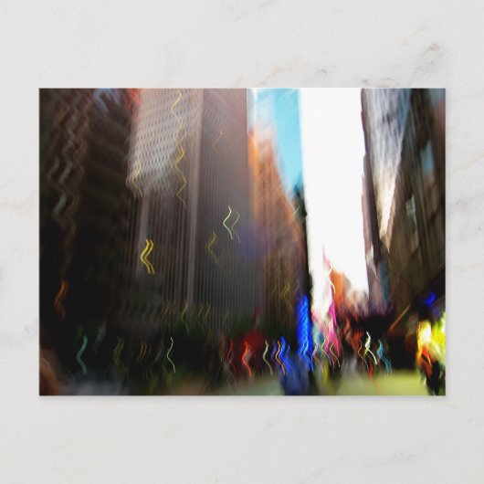 Carte postale NYC Vertical Blur (Devant)