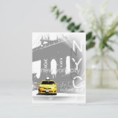 Carte Postale Nyc Yellow Taxi New York City Brooklyn Bridge (Debout devant)