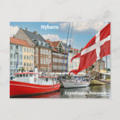 Carte Postale Nyhavn Copenhagen Danemark (Devant)