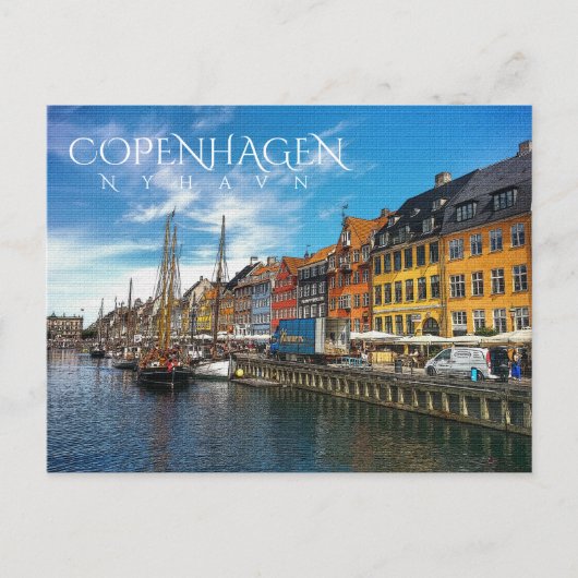 Carte Postale Nyhavn, Copenhague (Devant)