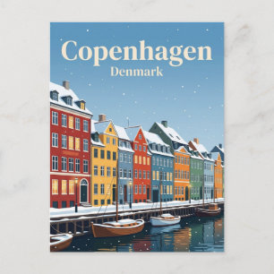 Carte Postale Nyhavn, Copenhague, Danemark