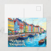 Carte Postale Nyhavn Danemark (Devant / Derrière)
