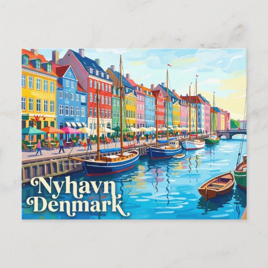 Carte Postale Nyhavn Danemark (Devant)