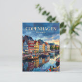 Carte Postale Nyhavn Danemark (Debout devant)